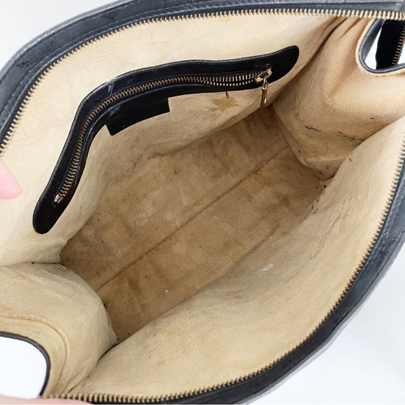 MCM vintage black visetos canvas shoulder bag - Picture 7 of 11